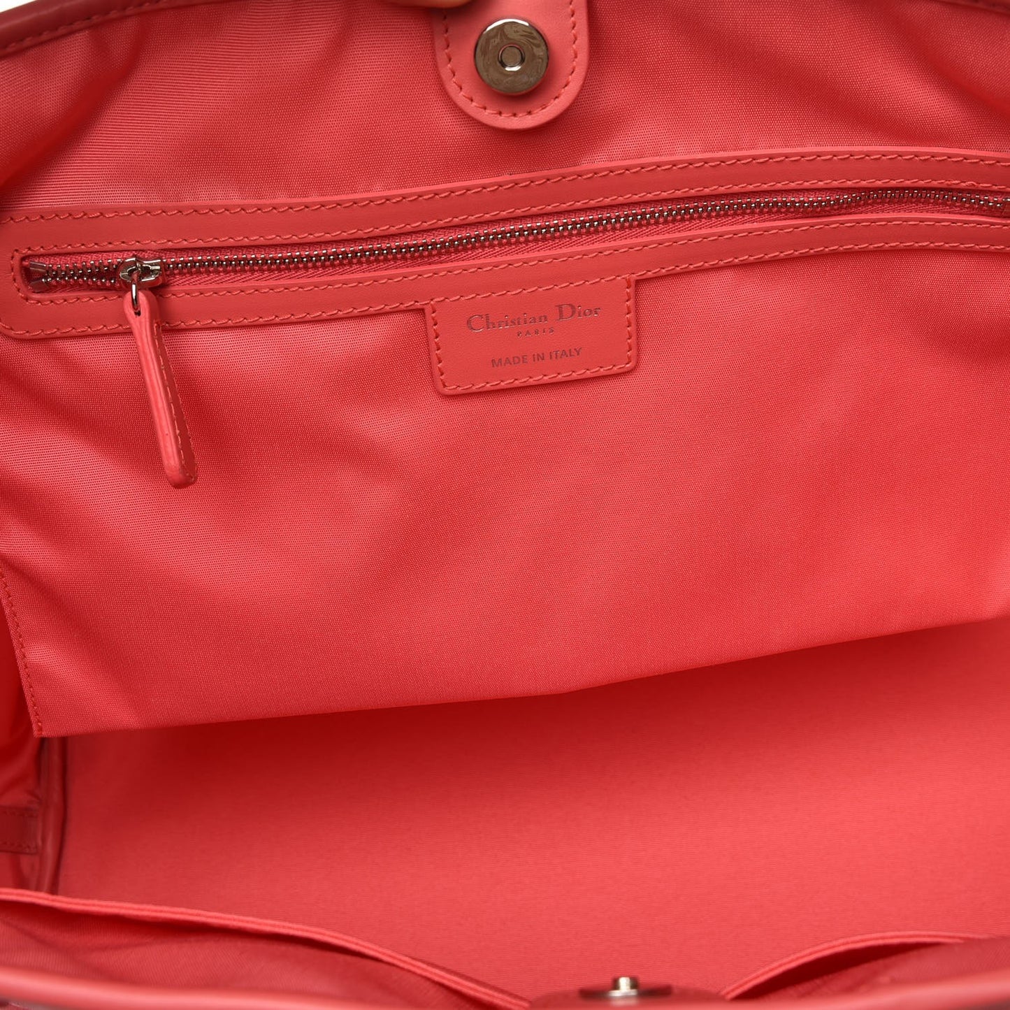 Canvas Cannage Medium Panarea Tote Coral