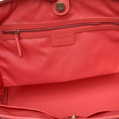 Christian Dior Canvas Cannage Medium Panarea Tote Coral 6 of 9