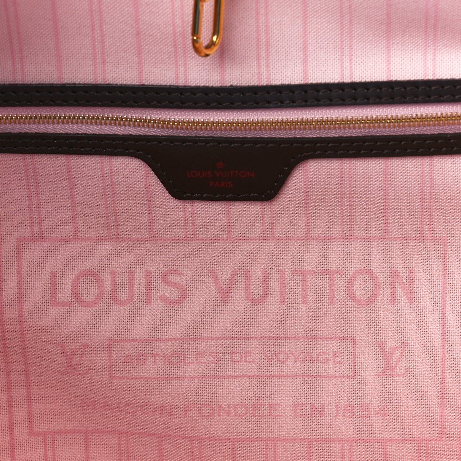 Louis Vuitton Damier Ebene Neo Neverfull MM Rose Ballerine 6 of 14