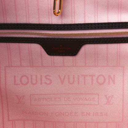 Louis Vuitton Damier Ebene Neo Neverfull MM Rose Ballerine 6 of 14