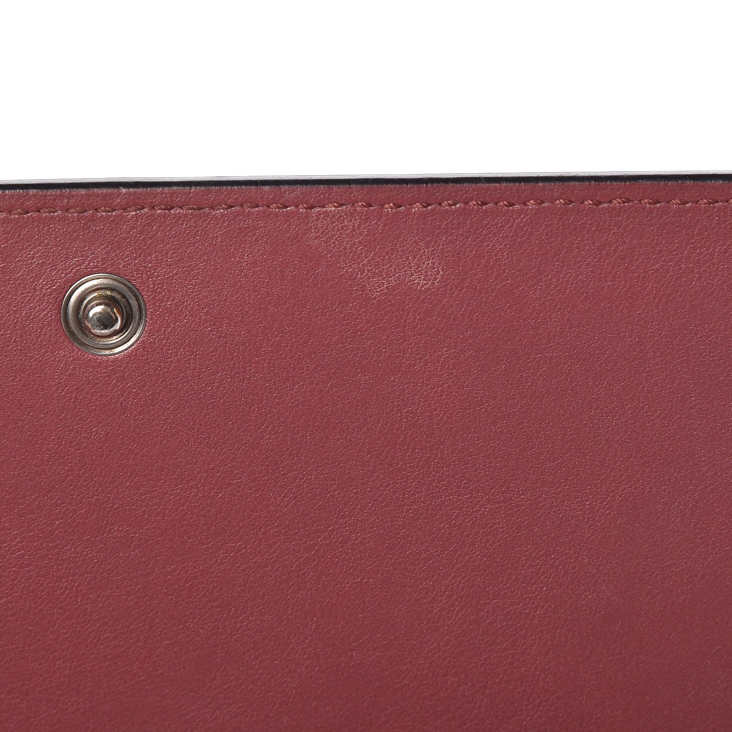 Gucci GG Supreme Monogram Blooms Chain Wallet Beige Multicolor Dry Rose 8 of 14