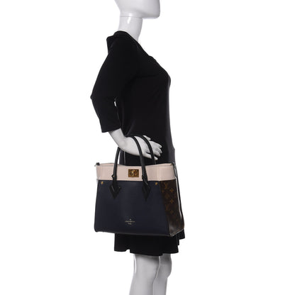 Louis Vuitton Calfskin Monogram On My Side Marine 2 of 13