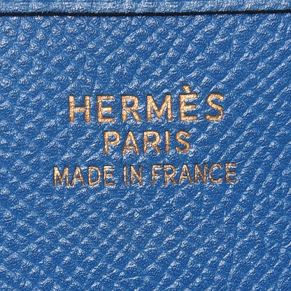 Hermes Epsom Evelyne GM Bleu France 6 of 7