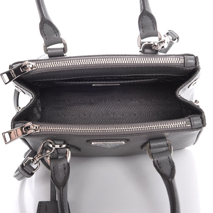 Prada Saffiano Mini Galleria Double Zip Tote Marmo 7 of 9