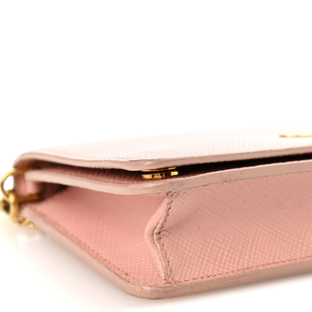 Saffiano Lux Chain Wallet Orchidea