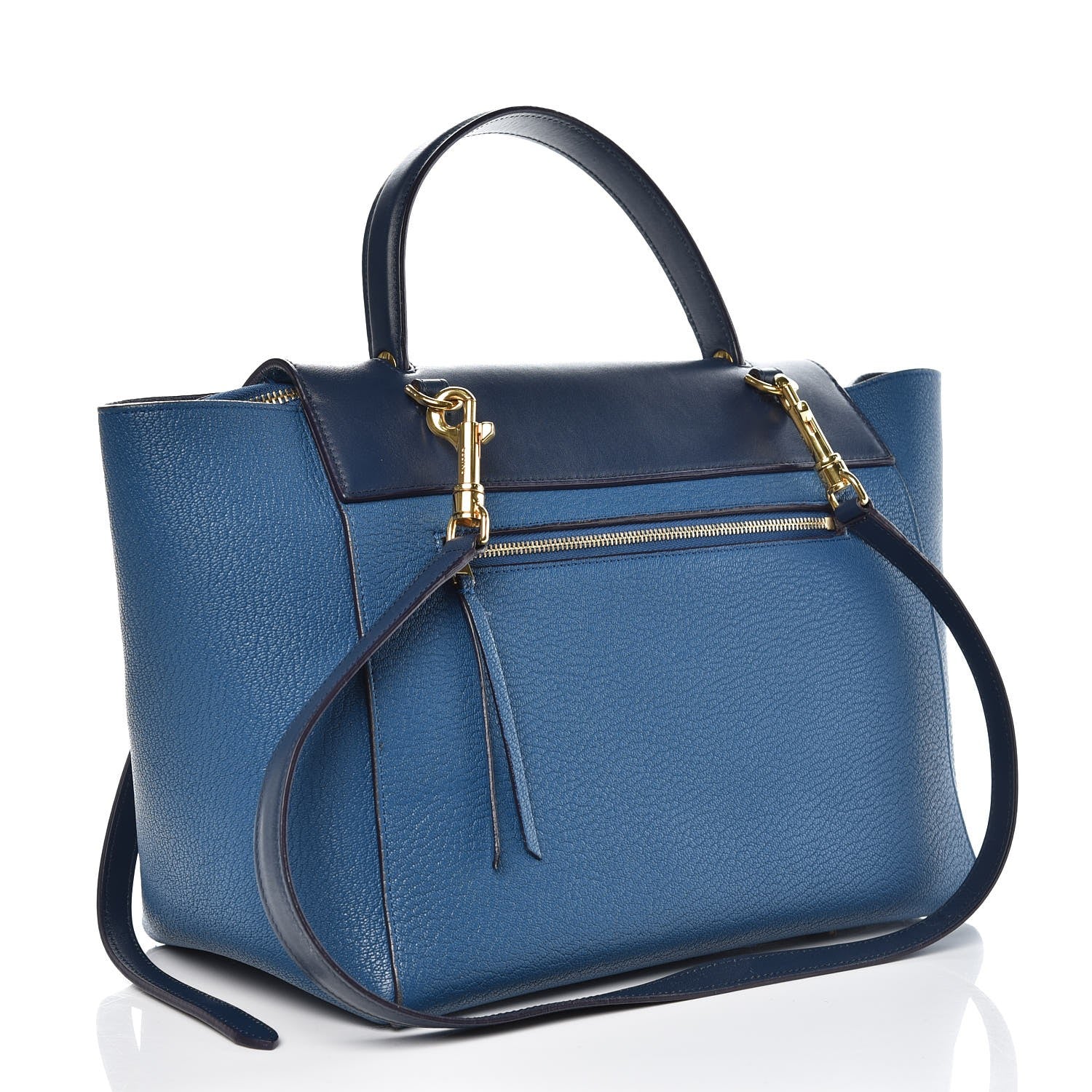 Celine Goatskin Smooth Calfskin Mini Belt Bag Sea Blue 3 of 11