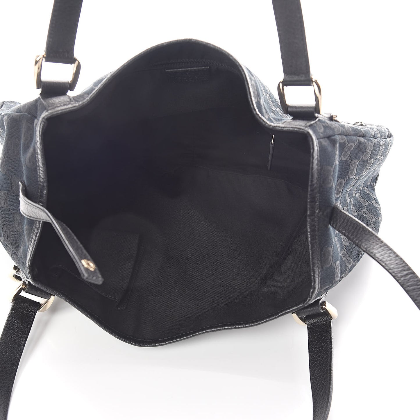 Monogram Medium Abbey Shoulder Bag Black