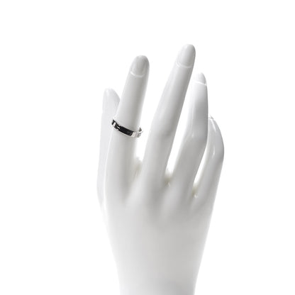 Cartier 18K White Gold 3.5mm LOVE Wedding Band Ring 54 6.75 2 of 4