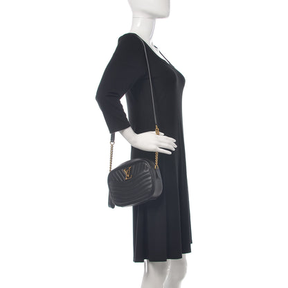 Louis Vuitton Calfskin New Wave Camera Bag Black 2 of 10