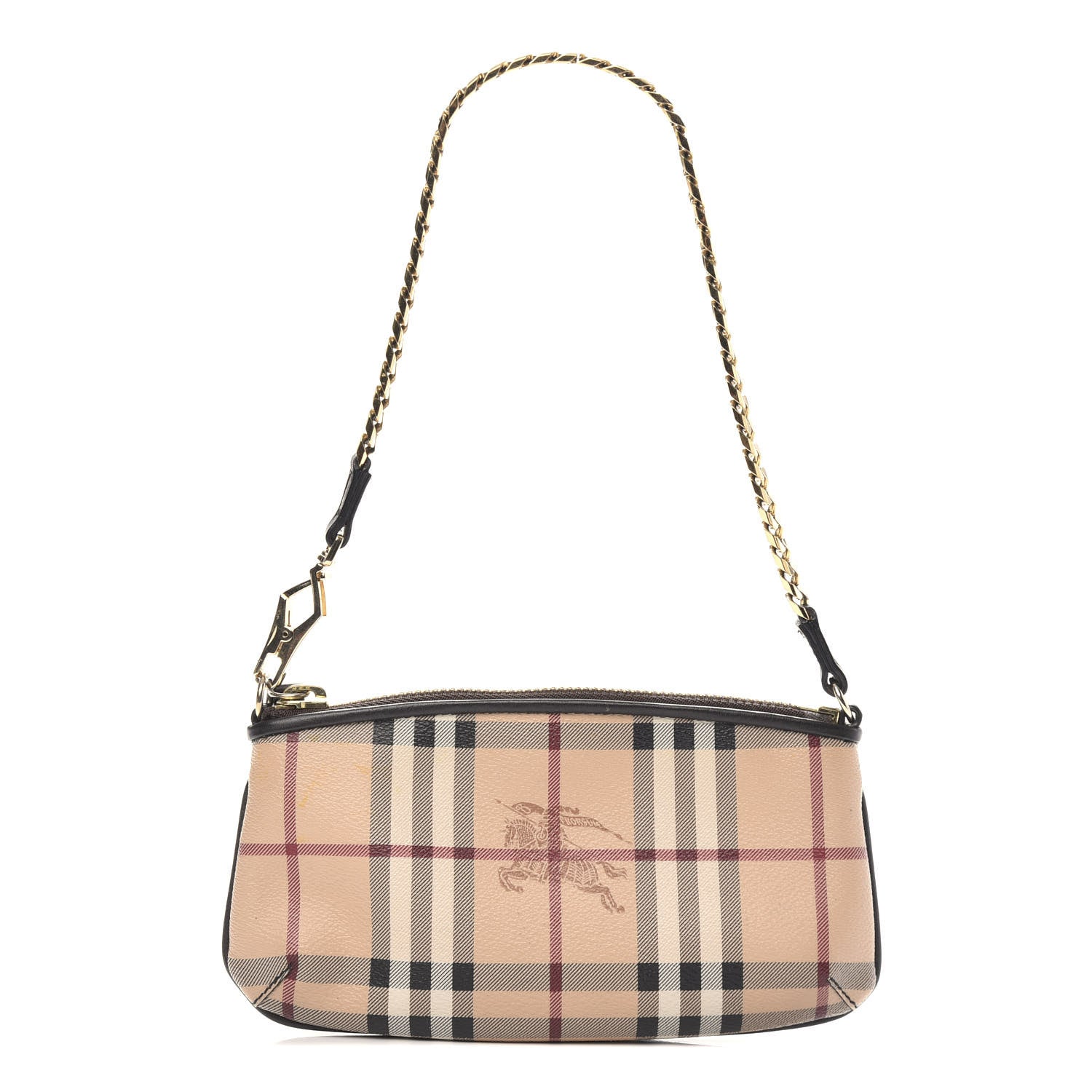 Burberry Haymarket Check Clara Pochette Chocolate 1 of 9
