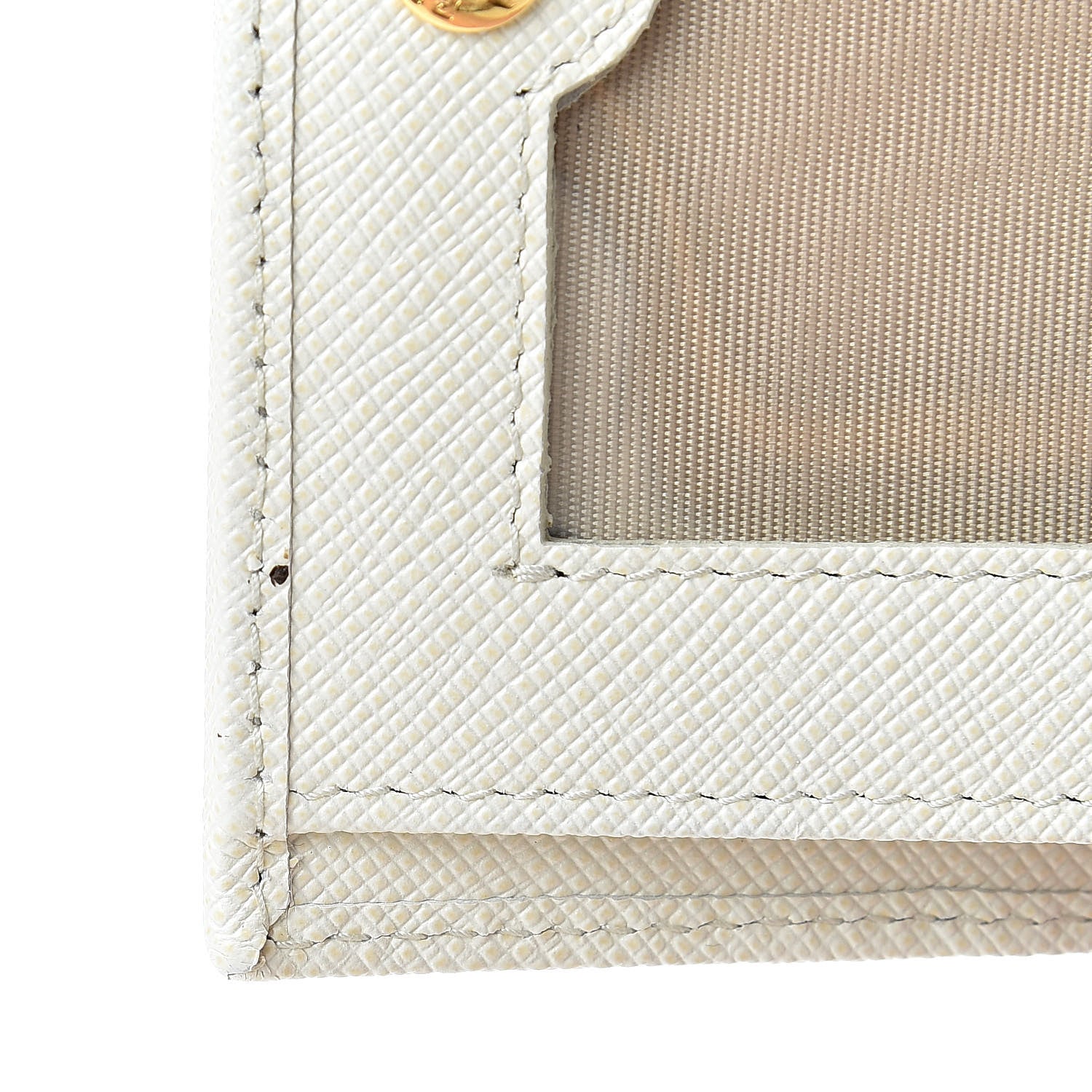 Prada Saffiano Metal Wallet Bianco 10 of 13