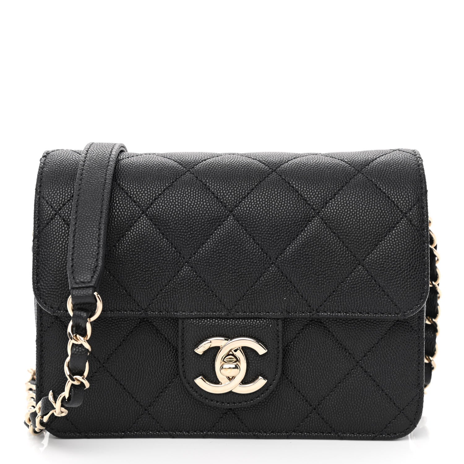 Chanel Caviar Quilted Like A Wallet Flap Black 1 of 10
