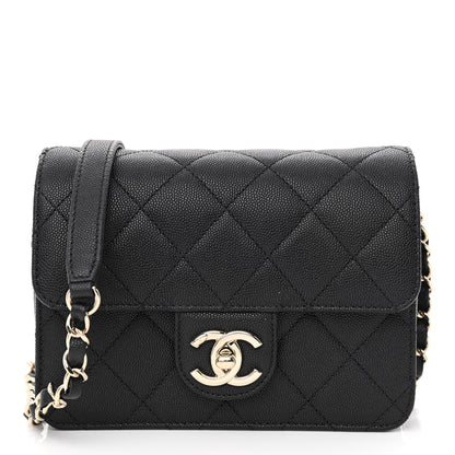Chanel Caviar Quilted Like A Wallet Flap Black 1 of 10