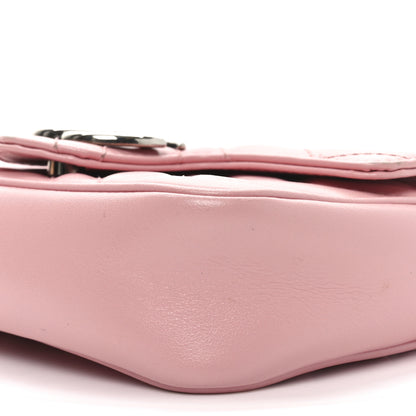 Gucci Calfskin Matelasse Super Mini GG Marmont Shoulder Bag Wild Rose 10 of 10