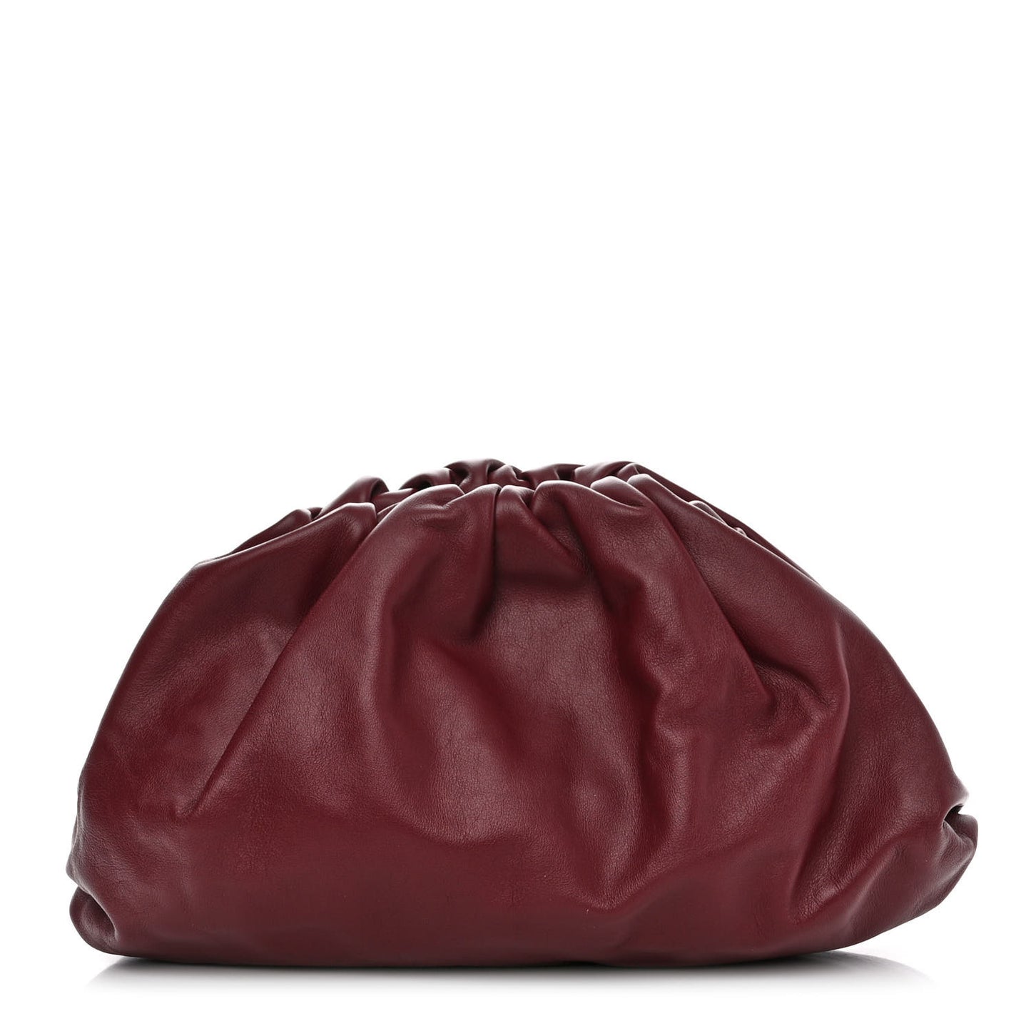 Smooth Butter Calf The Pouch Oversized Clutch Bordeaux