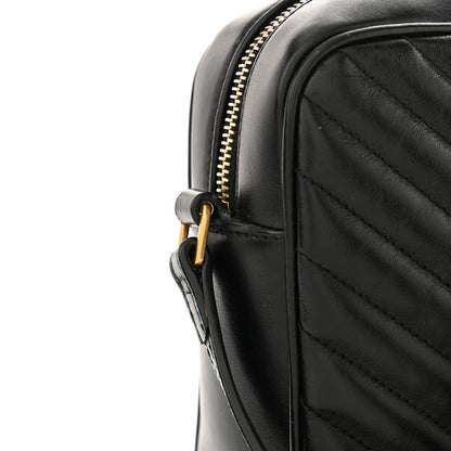 Saint Laurent Calfskin Matelasse Monogram Lou Camera Bag Black 15 of 16