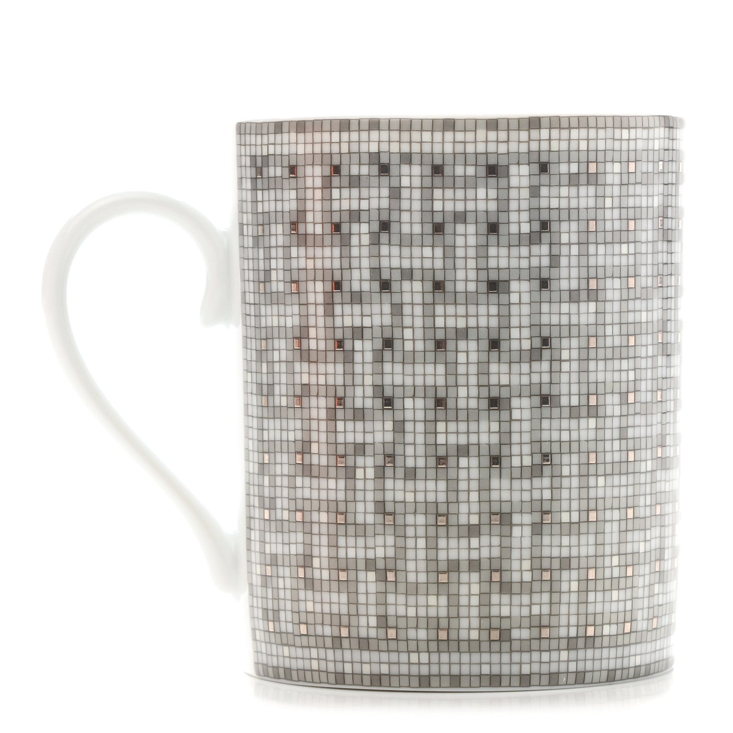 Hermes Porcelain Mosaique au 24 Mug Platinum 1 of 7