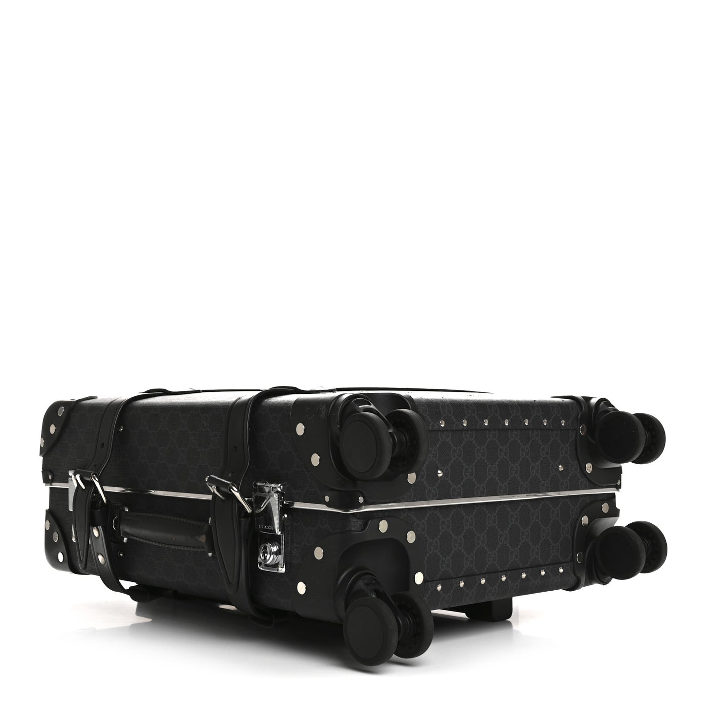 GG Supreme Monogram Globe-Trotter Carry-On Black