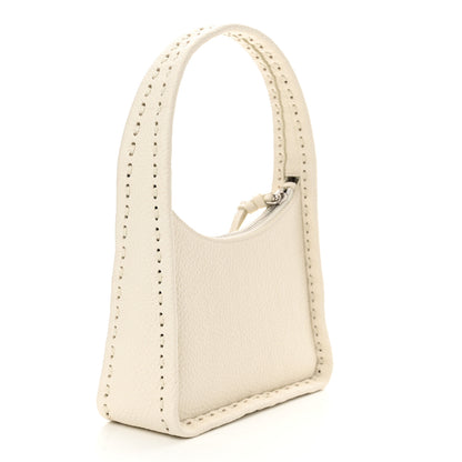 Fendi Cuoio Roma Sellerissima Nappa Sintetica Tape Stitch Mini Fendessence Shoulder Bag White 3 of 12