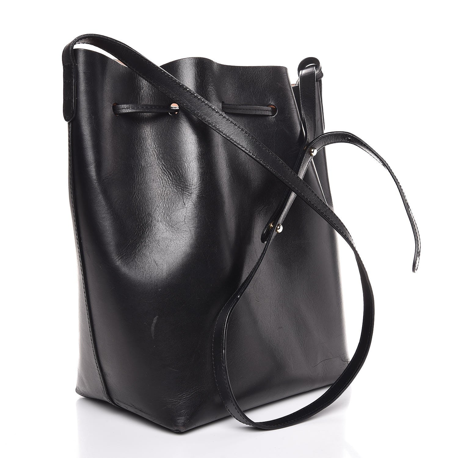 Mansur Gavriel Vegetable Tanned Calfskin Bucket Bag Pink 3 of 13