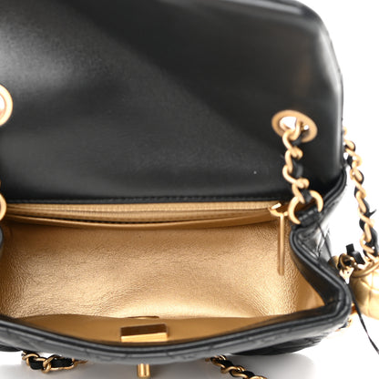 Chanel Lambskin Quilted Mini Pearl Crush Flap Black 5 of 11
