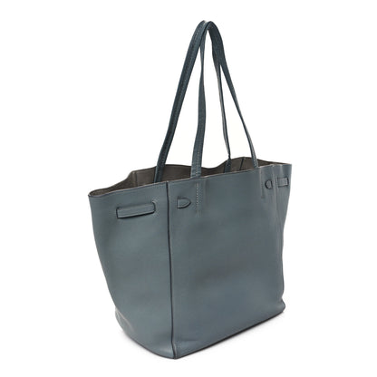 Celine Soft Grained Calfskin Small Belt Cabas Phantom Storm 3 of 13