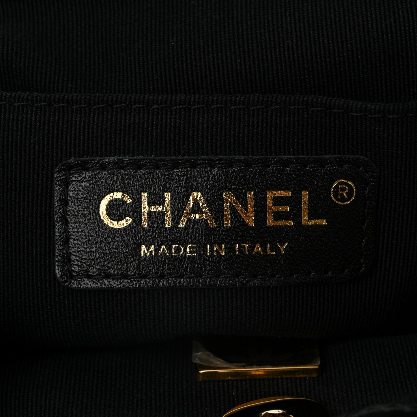 Glazed Aged Calfskin Quilted Small Duma Drawstring Backpack Black