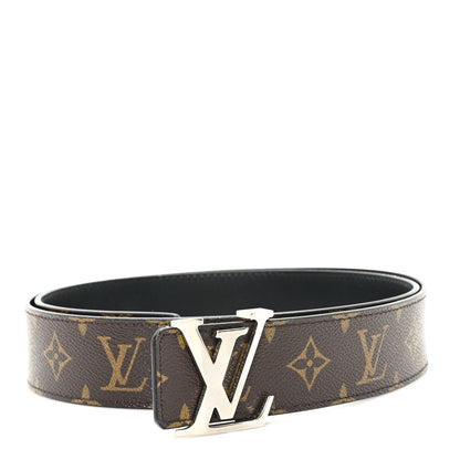 Louis Vuitton Monogram Calfskin 40mm LV Initiales Reversible Belt 100 40 Black 1 of 5