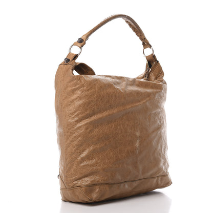Balenciaga Agneau Giant 12 Rose Gold Hardware Day Hobo Havana Brown 2 of 14