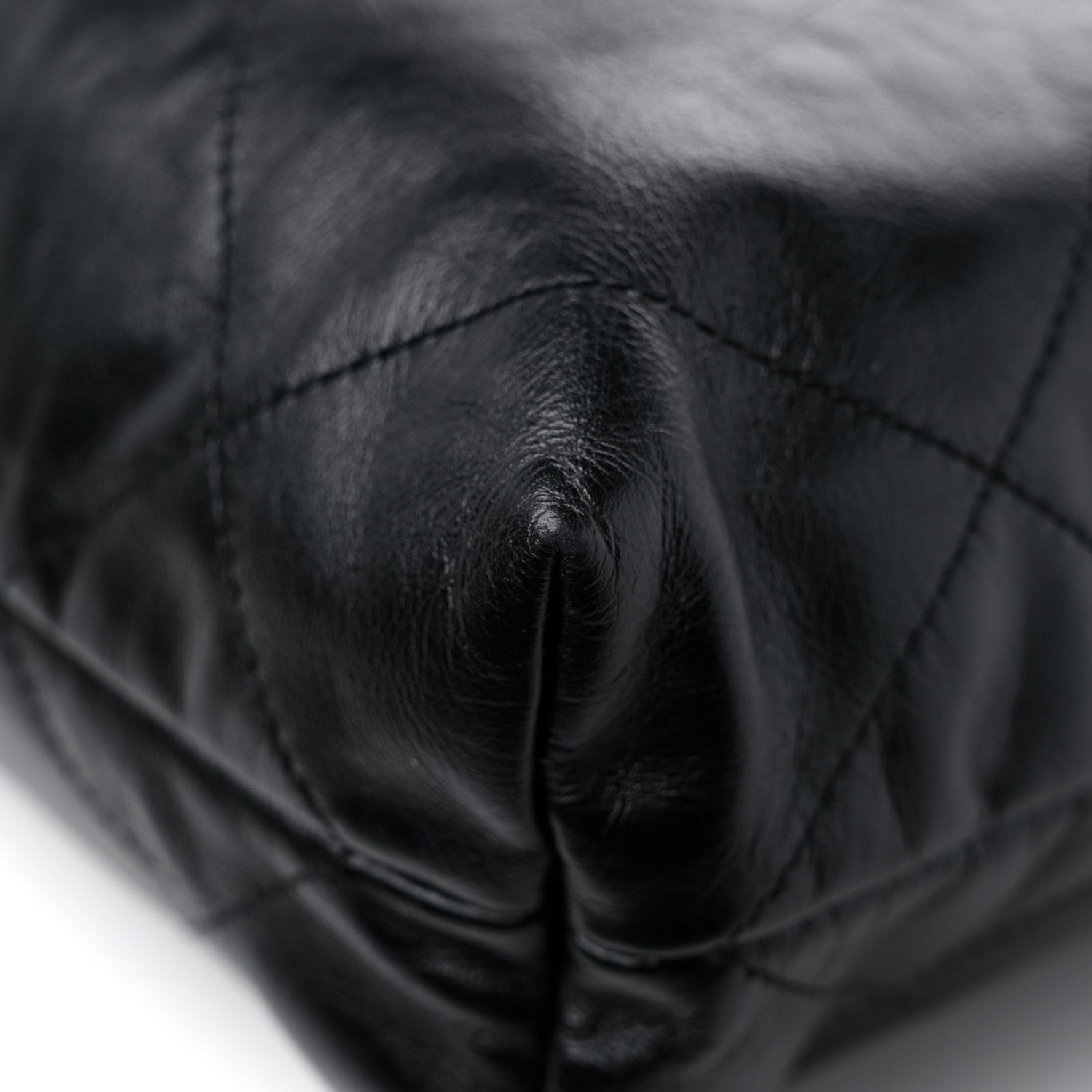 Chanel Shiny Calfskin Quilted Small Chanel 22 So Black 11 of 11