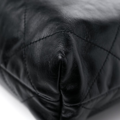 Chanel Shiny Calfskin Quilted Small Chanel 22 So Black 11 of 11