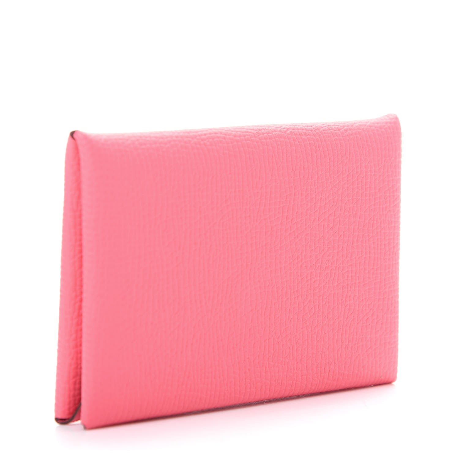 Hermes Epsom Calvi Card Case Rose Azalee 3 of 6