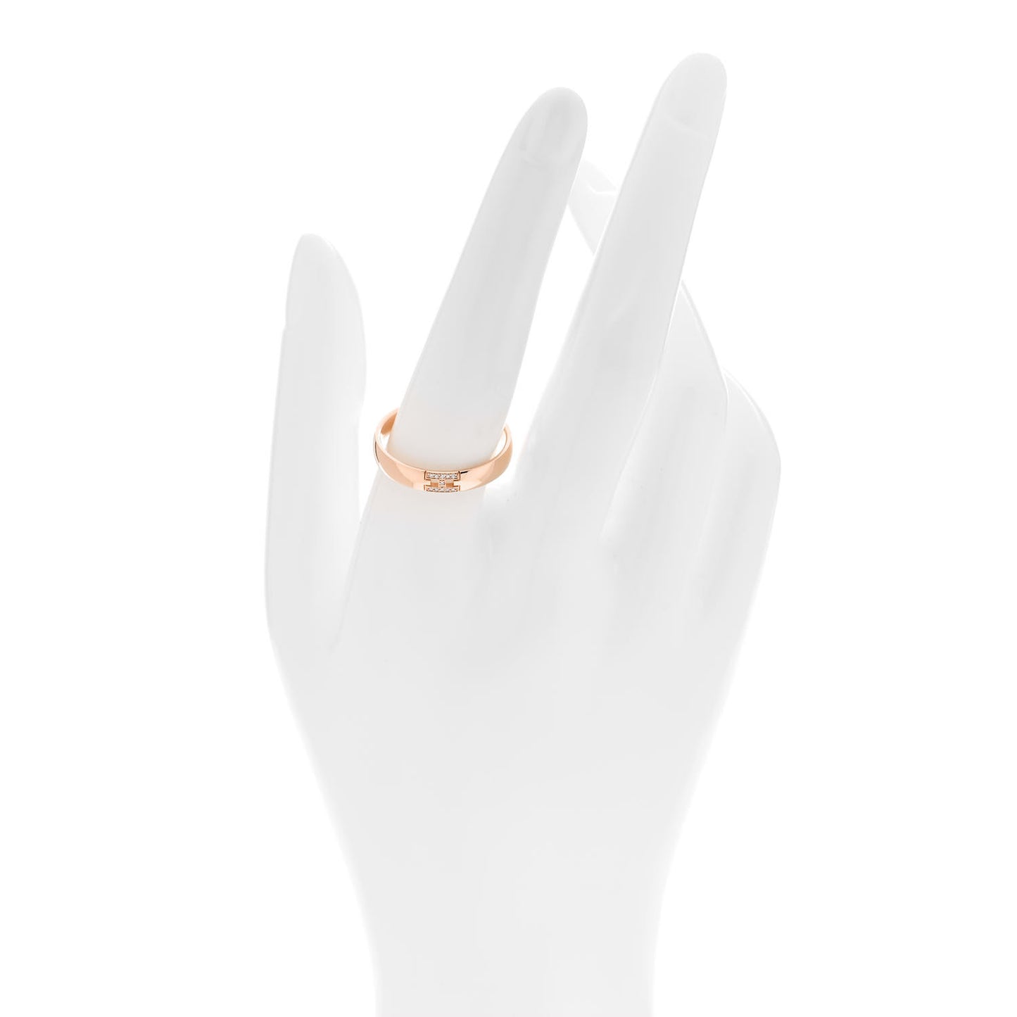 18K Rose Gold Diamond Ever Herakles Wedding Band Ring 59 8.75