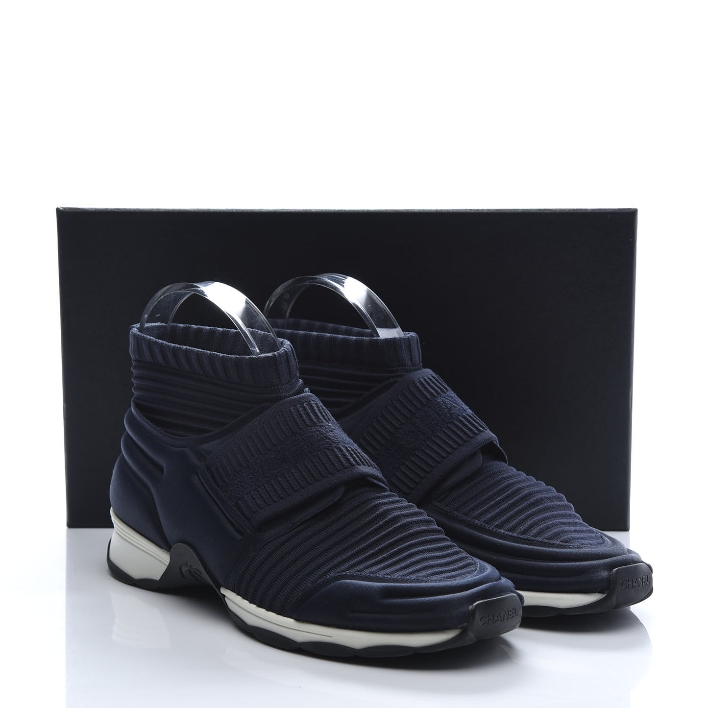 Stretch Fabric CC Sneakers 39 Blue