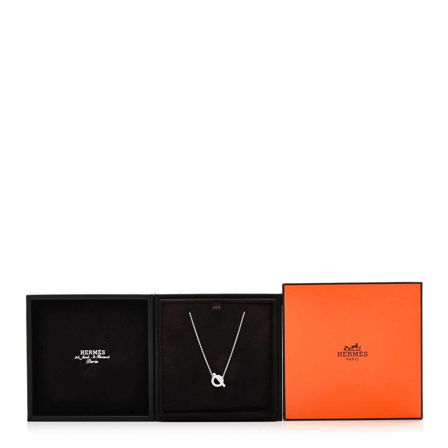18K White Gold Diamond Finesse Pendant Necklace