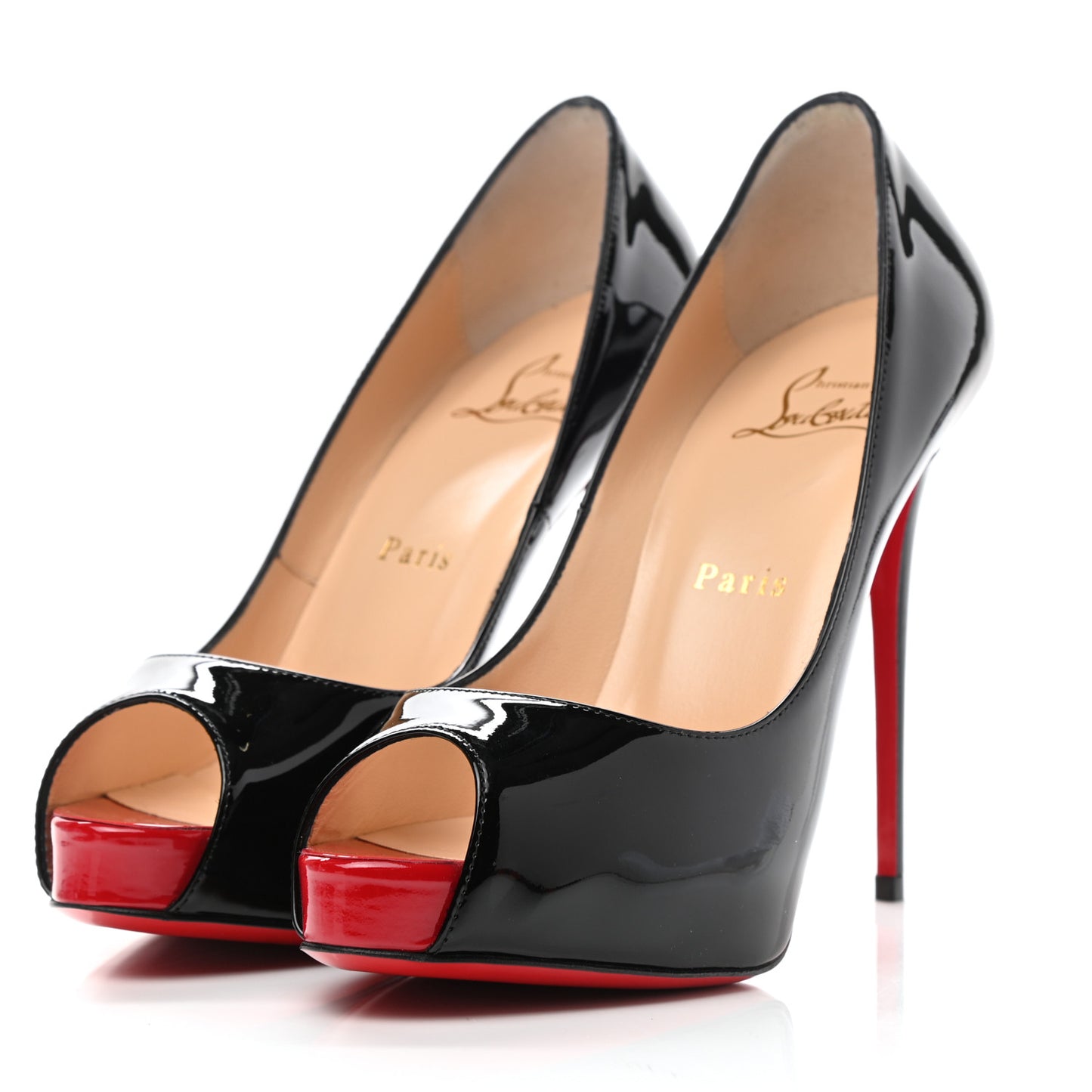 Patent New Very Prive 120 Pumps 36.5 Black Red