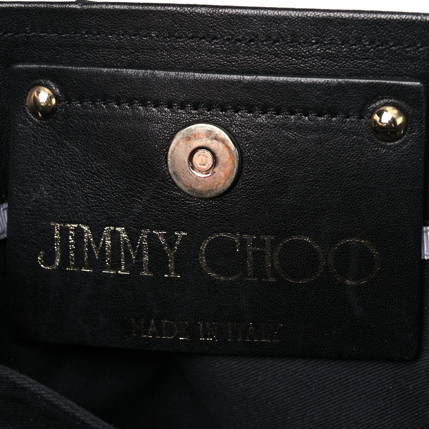 Jimmy Choo Glazed Canvas Zodiac Tote Black 6 of 13