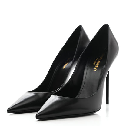 Saint Laurent Calfskin Zoe 105 Pumps 39 Black 3 of 11