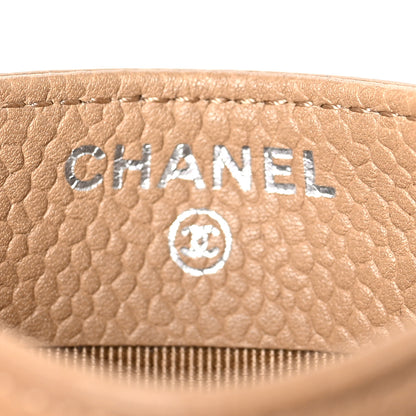 Chanel Caviar Quilted Card Holder Beige 6 of 7