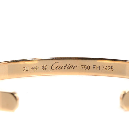 Cartier 18K Yellow Gold LOVE Cuff Bracelet 20 4 of 5