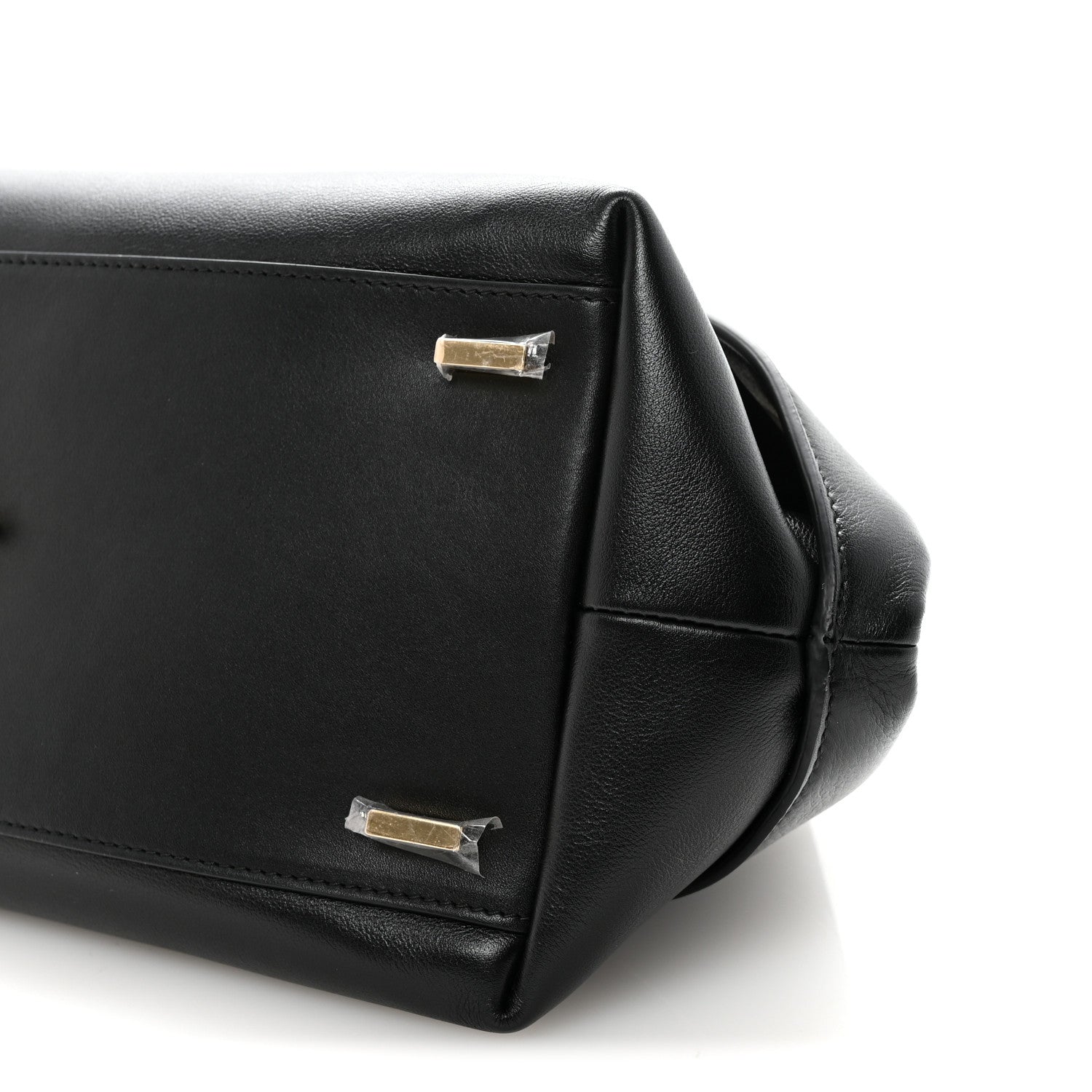 Salvatore Ferragamo Calfskin Braided Small Blossom Top Handle Bag