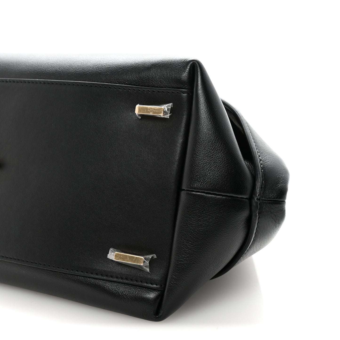 Calfskin Braided Small Blossom Top Handle Bag Black