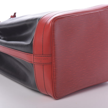 Louis Vuitton Epi Bi-Color Noe Castillan Red Black 7 of 14