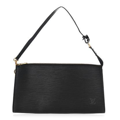 Louis Vuitton Epi Pochette Accessories 24 Black 1 of 17