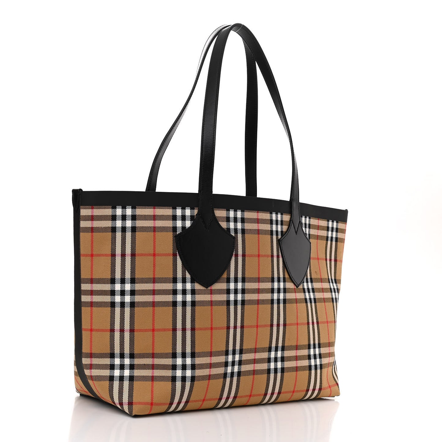 Vintage Check Medium The Giant Reversible Tote Antique Yellow Bright Red