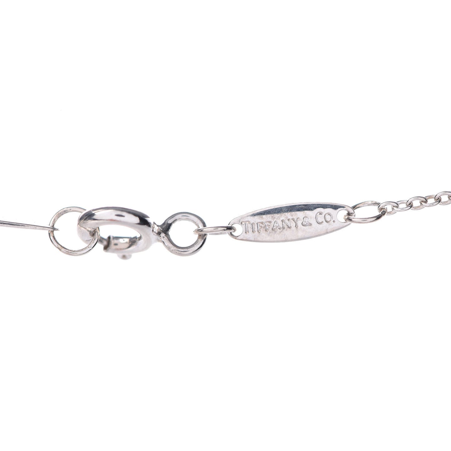Sterling Silver Diamond .15ctw Elsa Peretti Diamonds by the Yard Five Station Necklace