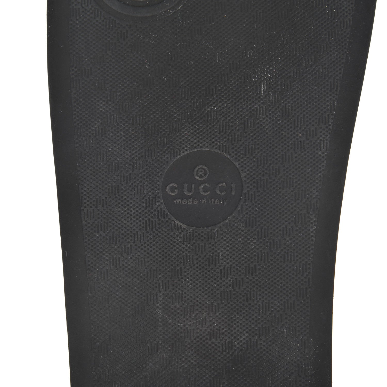 Gucci Rubber Womens Logo Slide Sandals 39 Black 6 of 15