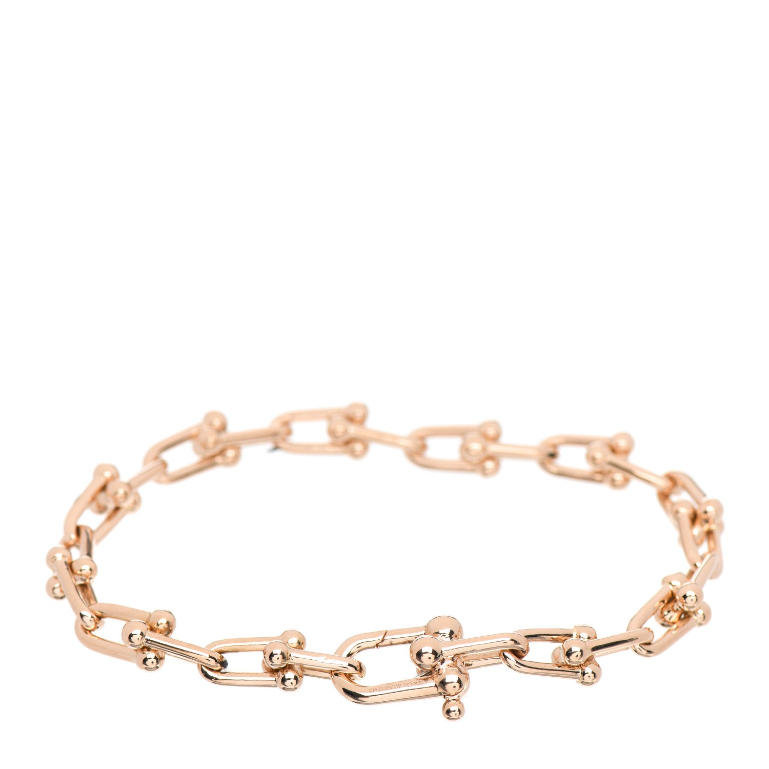 Tiffany 18K Rose Gold Small HardWear Link Bracelet 3 of 4