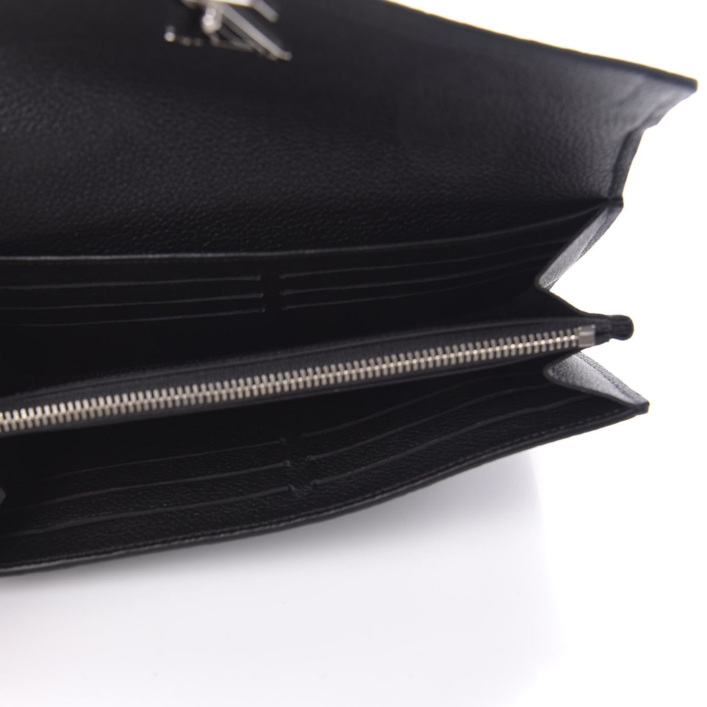 Soft Calfskin My Lockme Wallet Black