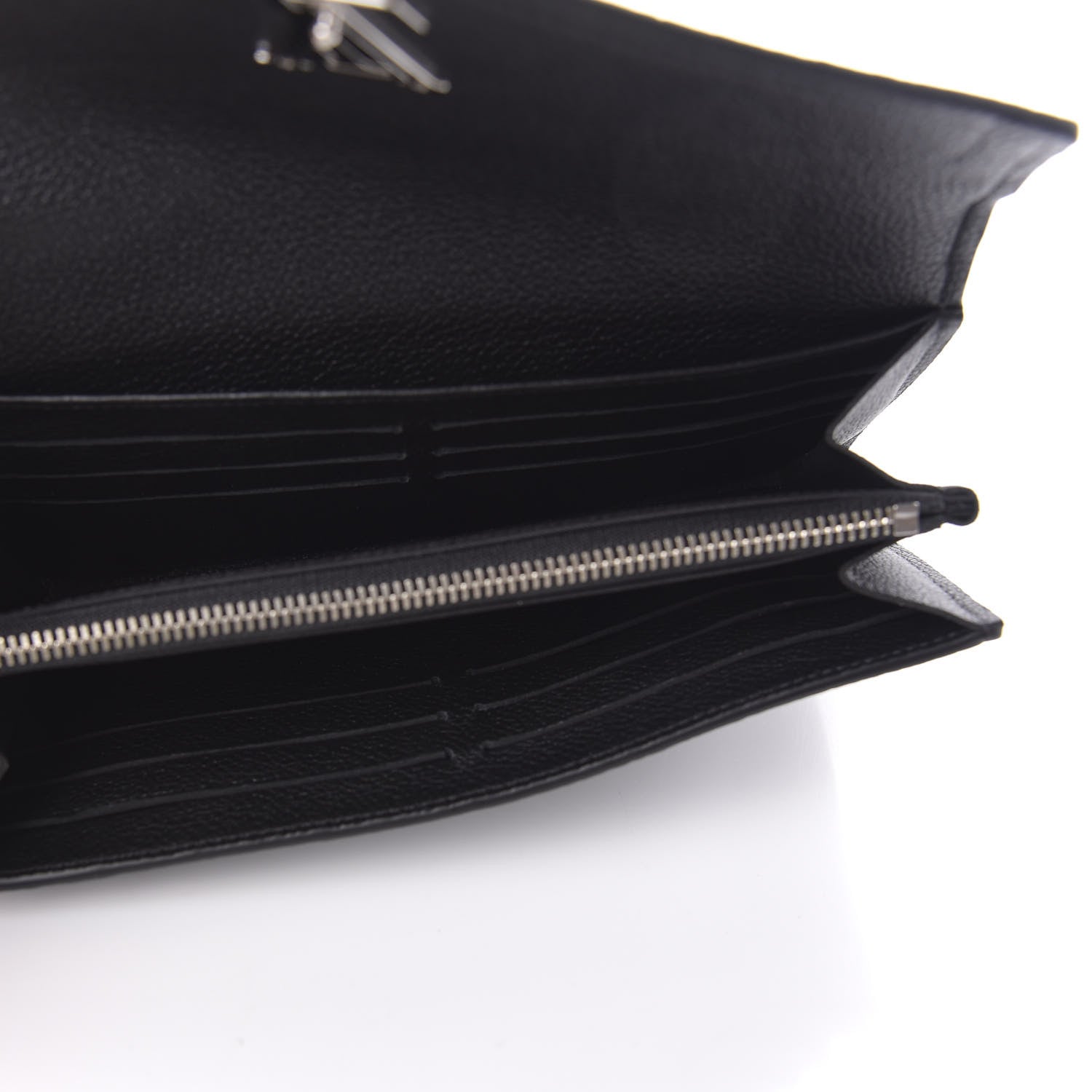 Louis Vuitton Soft Calfskin My Lockme Wallet Black 5 of 7